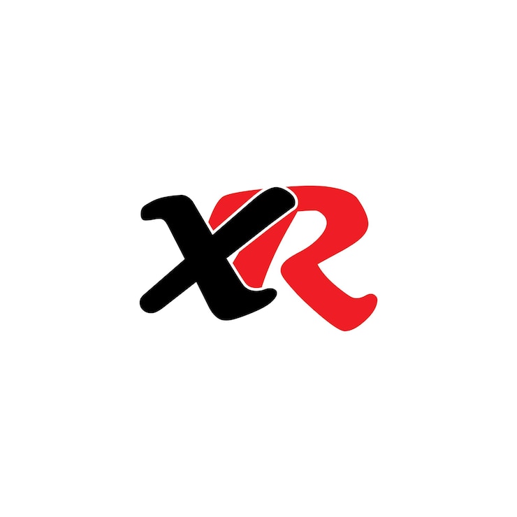 Vector diseño creativo del logotipo de letra xr con gráfico vectorial logotipo simple y moderno de xr