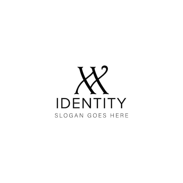 Diseño creativo del logotipo de letra XX con gráfico vectorial Logotipo simple y moderno de XX