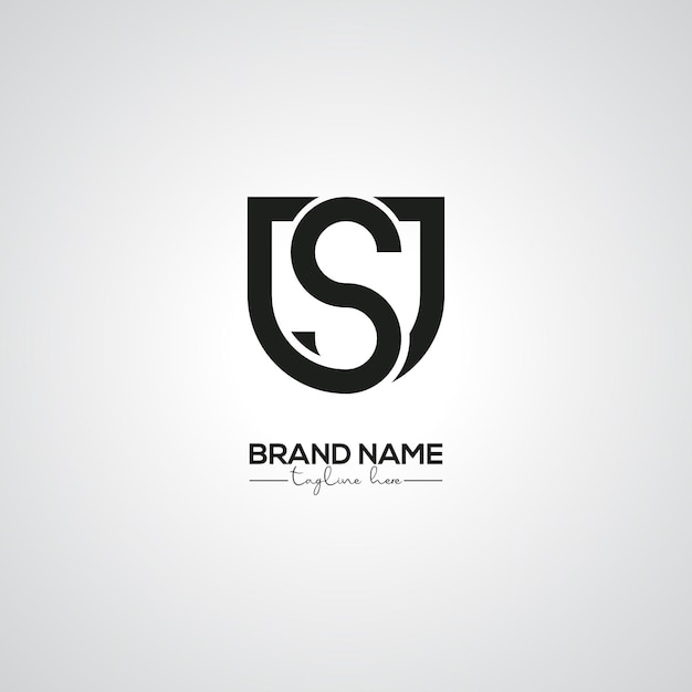 Diseño creativo del logotipo de las letras modernas de US SU para la marca corporativa