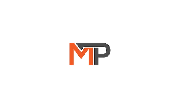 Diseño creativo de logotipo de letras de vector mp y ilustración vectorial de PM