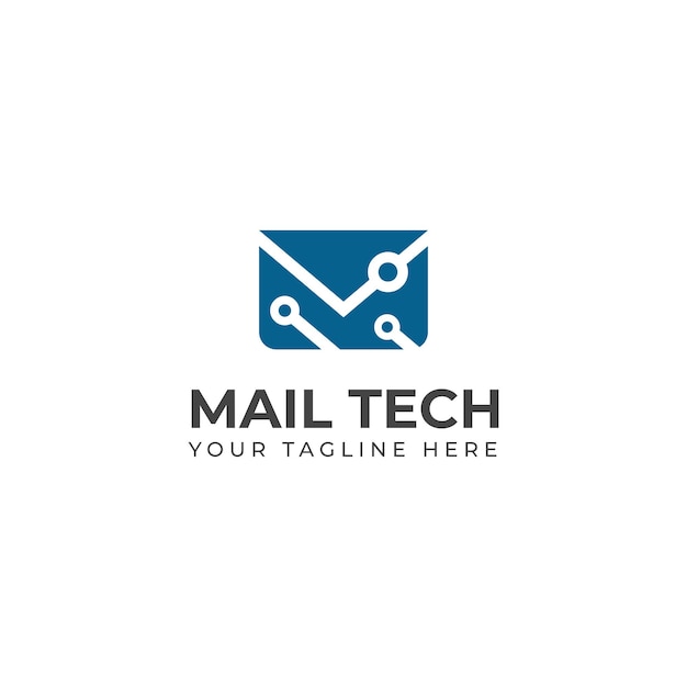 Diseño creativo del logotipo de Mail Tech