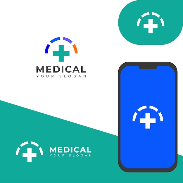 Diseño creativo del logotipo médico moderno