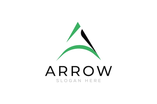 Diseño creativo del logotipo Minimal Simple A Arrow