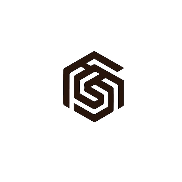 El diseño creativo del logotipo del monograma es una combinación de las letras G y L.