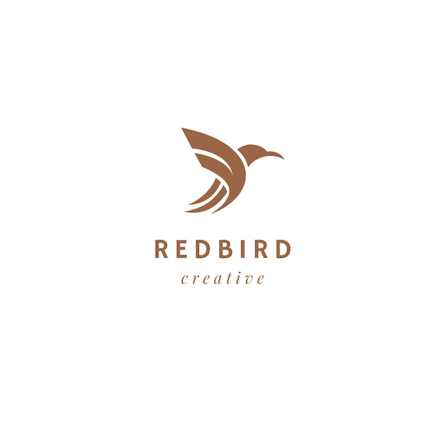 Diseño creativo del logotipo del pájaro