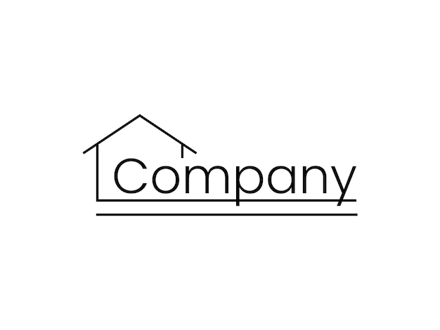 Diseño creativo de logotipo de propiedad inmobiliaria