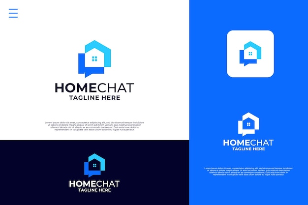 Diseño creativo del logotipo de la solución para el hogar