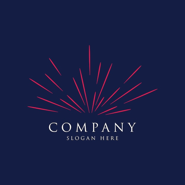 Diseño creativo de logotipos de chispas coloridas en estilo moderno Logotipo para marcas de negocios celebración de fuegos artificiales estrellas