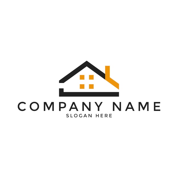 Diseño creativo de logotipos inmobiliarios Diseño de logotipo de la casa Icono vectorial de bienes raíces