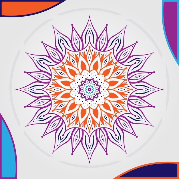 Diseño creativo de mandala.