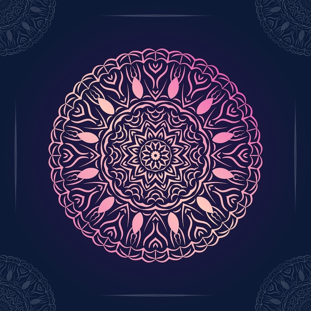 Diseño creativo de mandala.