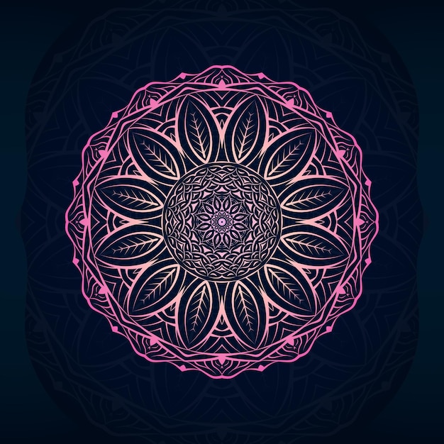 Vector diseño creativo de mandala.