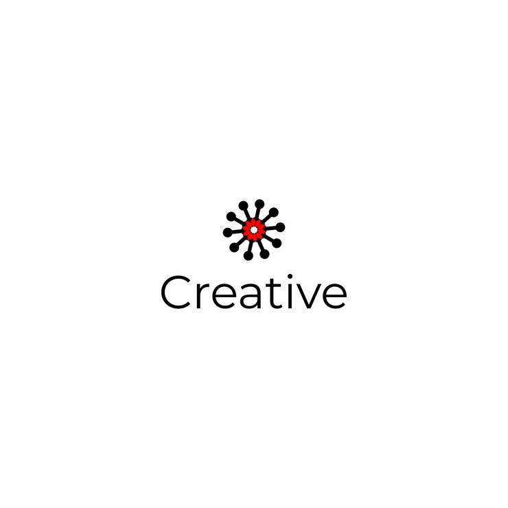 Vector diseño creativo mínimo del logotipo