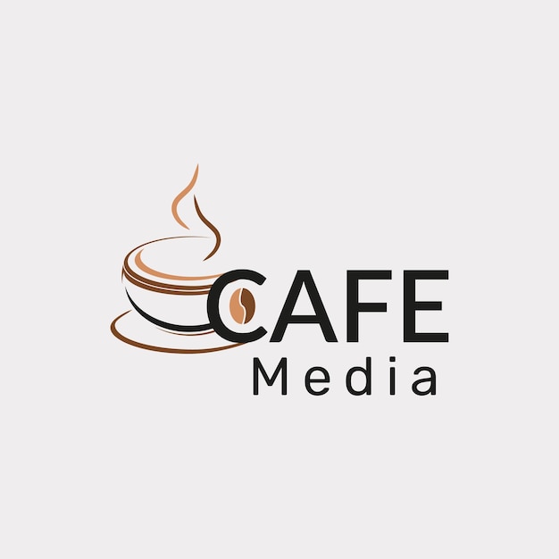 Diseño creativo y moderno del logotipo del café