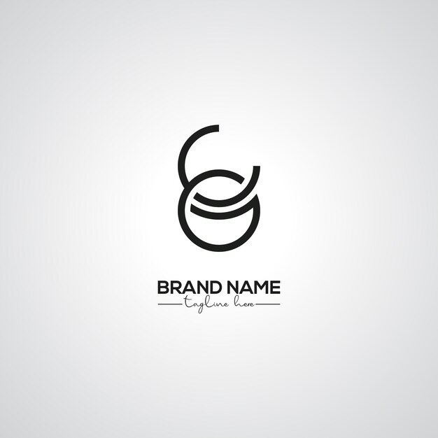 Diseño creativo moderno del logotipo de GC Lettermark para la marca corporativa