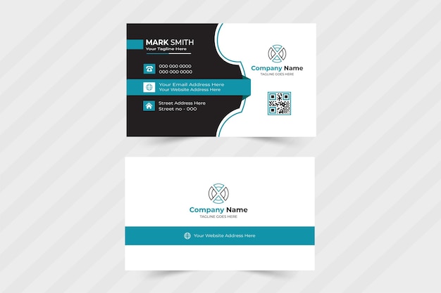 Diseño creativo y moderno de tarjetas de identificación y targetas de visita