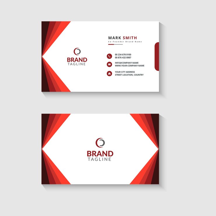 Diseño creativo y moderno de tarjetas de visita