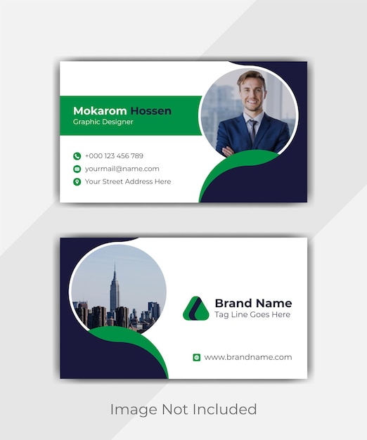 Diseño creativo y moderno de tarjetas de visita.