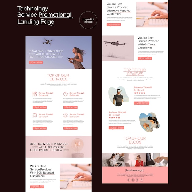 Vector diseño creativo de páginas de aterrizaje, boletín informativo de marketing por correo electrónico