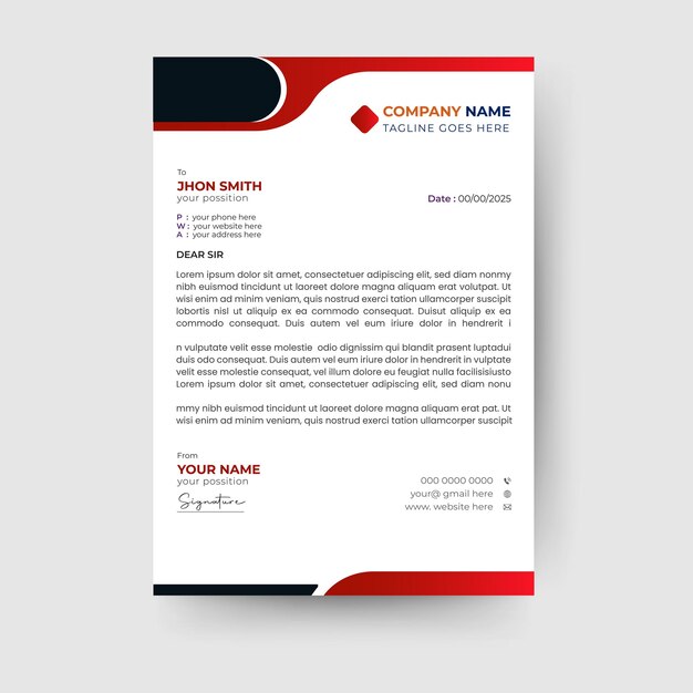 Diseño creativo de papel de carta de identidad de marca moderna