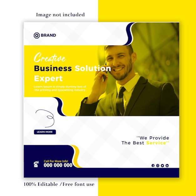Vector diseño creativo de plantilla de banner de instagram o redes sociales de negocios de agencias de marketing digital
