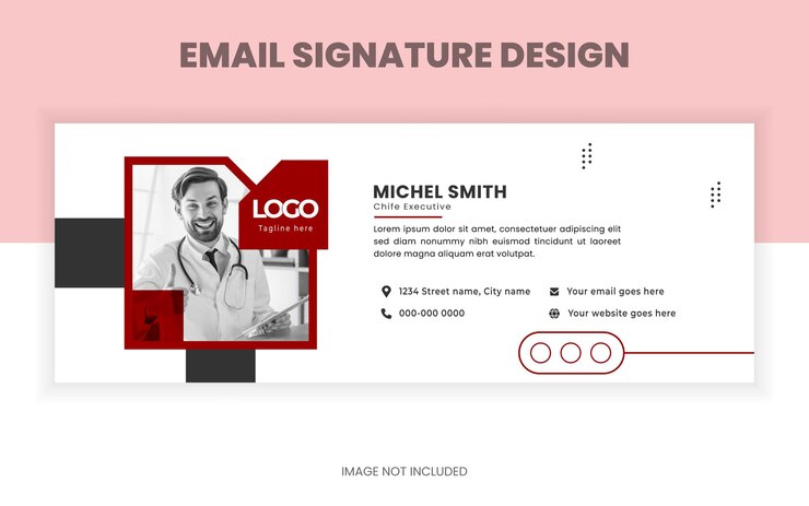 diseño creativo de plantillas de firmas de correo electrónico