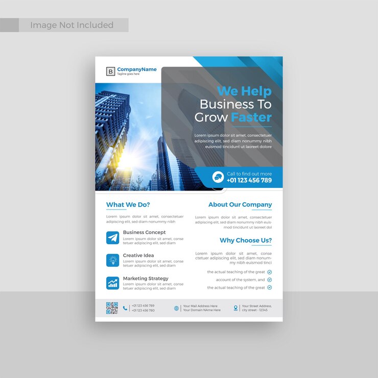 Diseño creativo de plantillas de folletos empresariales