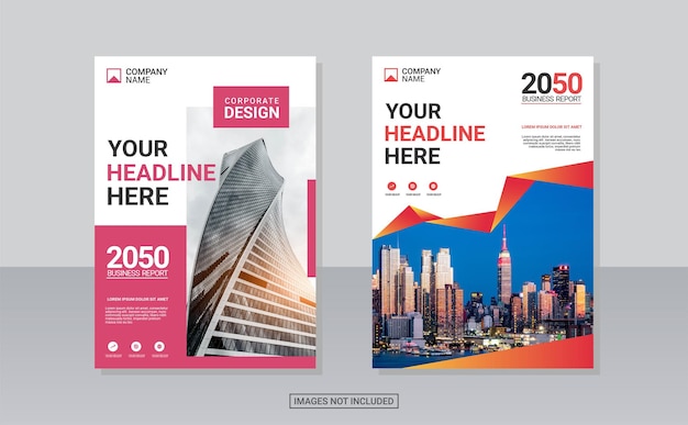 Diseño creativo de portada de libro corporativo.