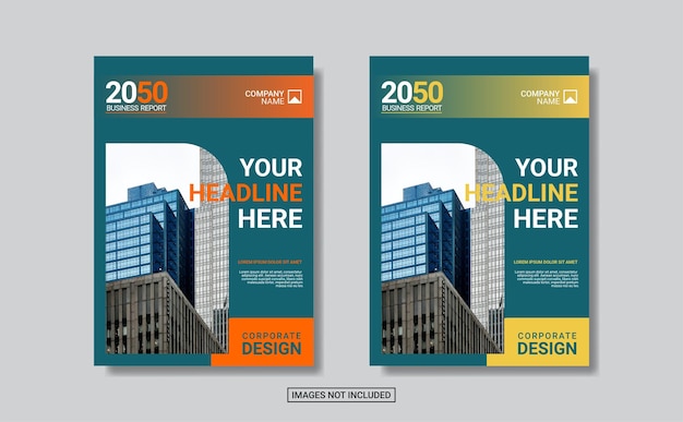 diseño creativo de portada de libro corporativo