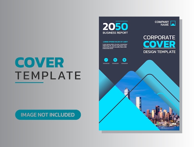 Diseño creativo de portada de libro corporativo.