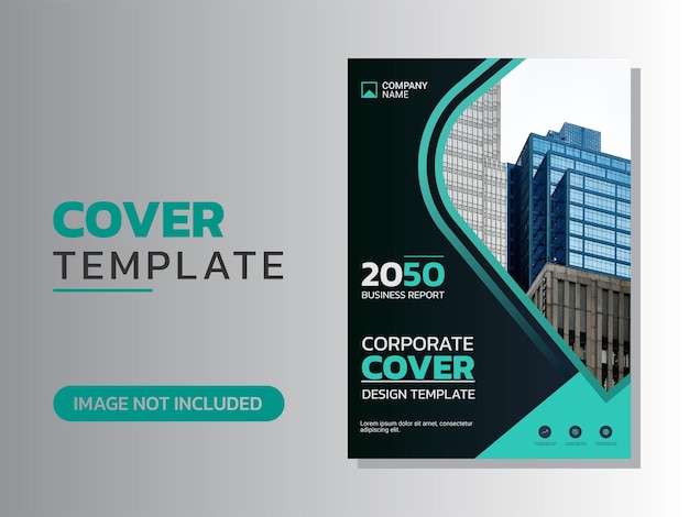 Diseño creativo de portada de libro corporativo.