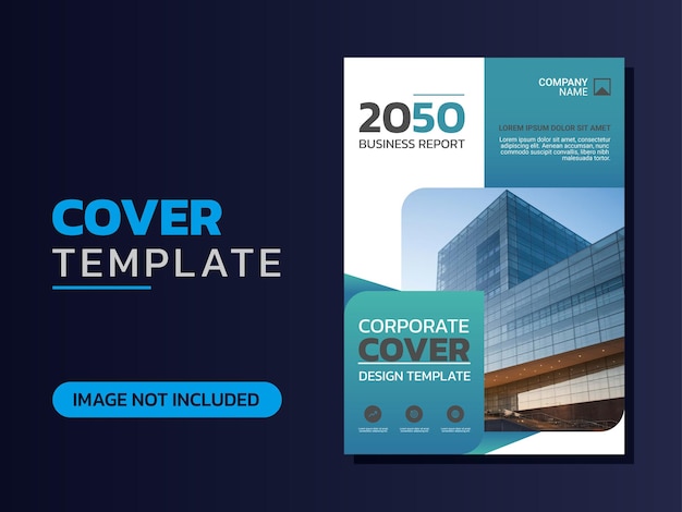 Diseño creativo de portada de libro corporativo.
