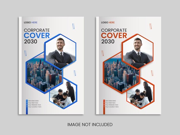 Diseño creativo de portadas de libros con forma moderna