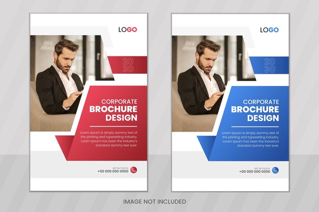 Diseño creativo de portadas de libros de negocios y plantilla de portada de folleto de perfil de empresa moderna
