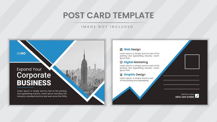 diseño creativo de postales corporativas de negocios.