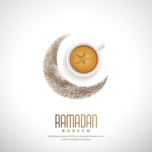 Diseño creativo de Ramadan Kareem para el vector de anuncios de redes sociales