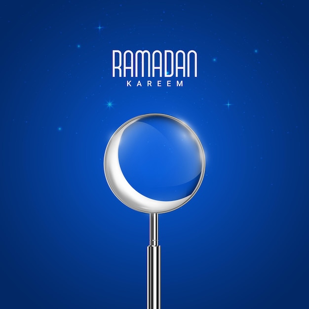 Vector diseño creativo de ramadan kareem para el vector de anuncios de redes sociales