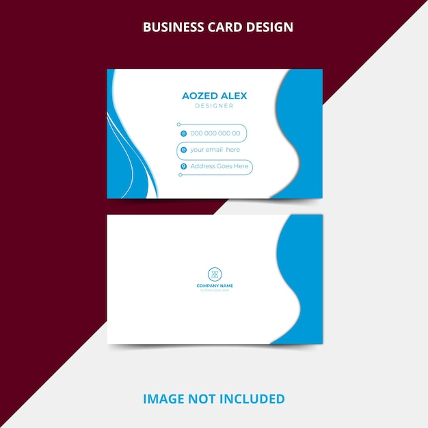 Diseño creativo y sencillo de tarjetas de visita.