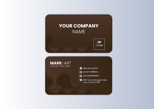 Diseño creativo de la tarjeta de visita del vector