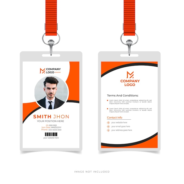 diseño creativo de tarjetas de identificación de estudiantes