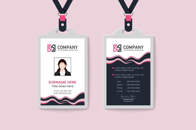 Diseño creativo de tarjetas de identificación para su negocio.