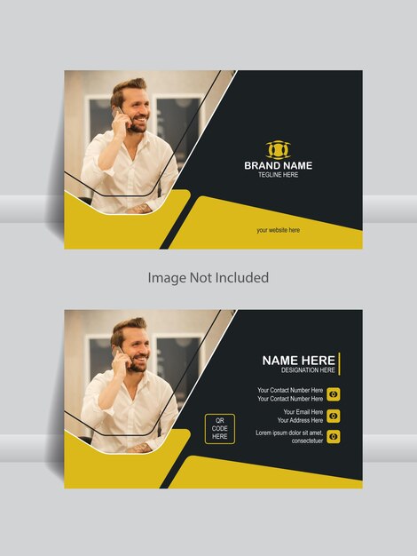 Diseño creativo de tarjetas de visita con imagen