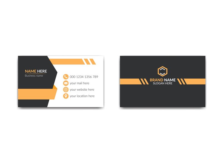 Diseño creativo de tarjetas de visita mínimas