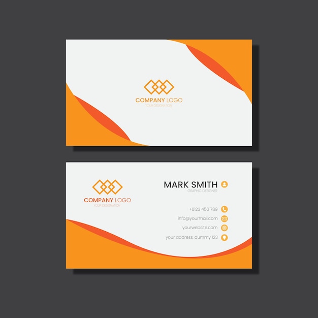 Diseño creativo de tarjetas de visita profesionales modernas