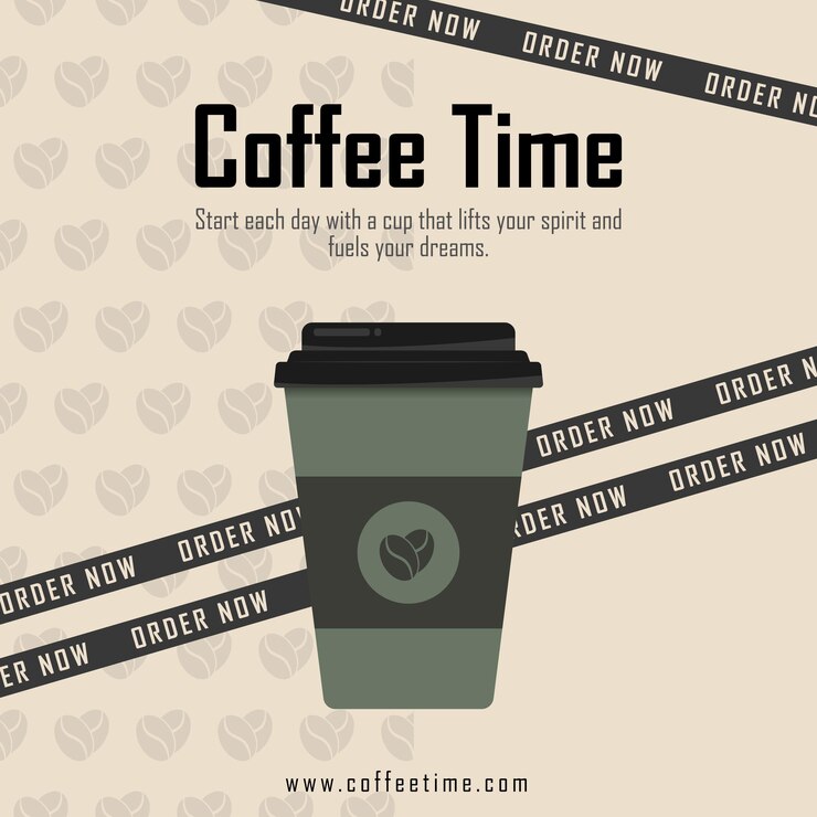 Diseño creativo de la taza de café
