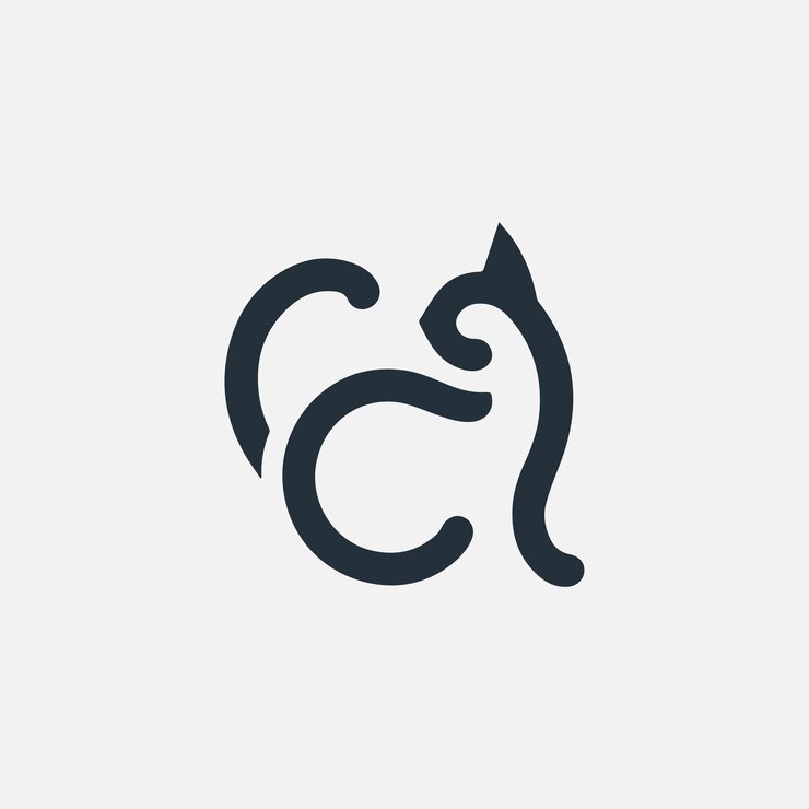 Diseño creativo único del logotipo del automóvil mínimo
