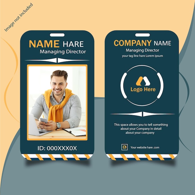 Diseño creativo y único de la tarjeta de identificación
