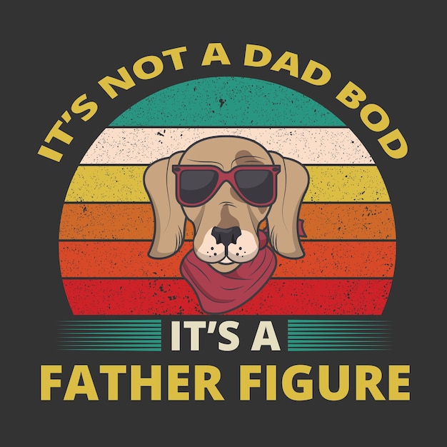 Diseño creativo del vector del día del padre y diseño de la camiseta del día del padre