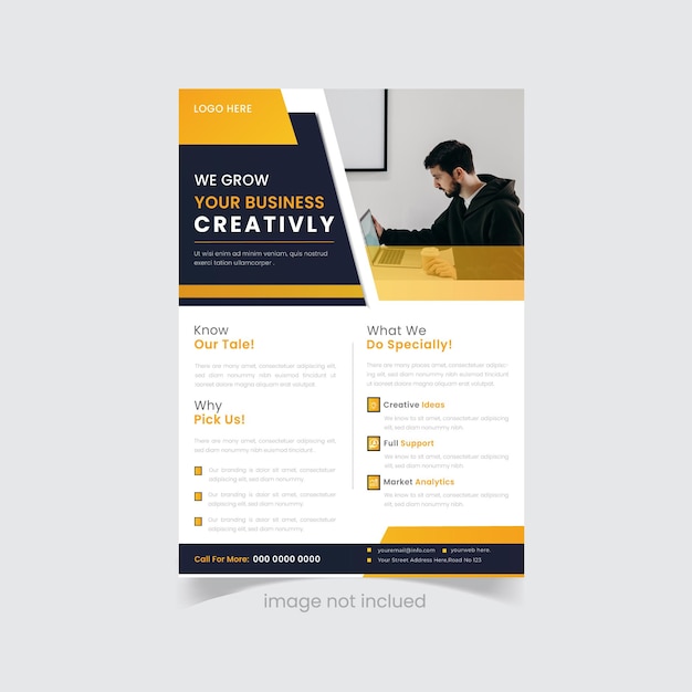 diseño creativo de volantes de negocios