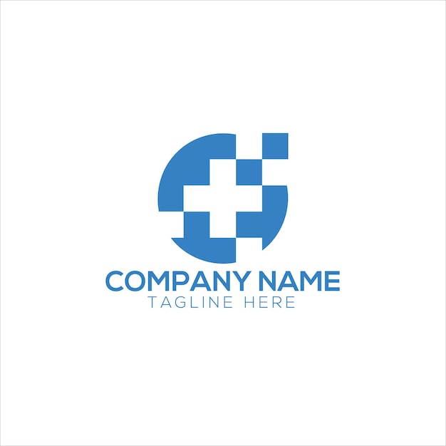 Diseño de la cruz médica del logotipo Ilustración del icono del símbolo vectorial